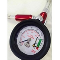 2 in 1 Deluxe Extension Hose Tire Pressure Gauge W/ Thread Depth Function